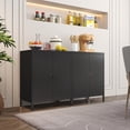 thumbnail image 2 of Small 2 Transparent Door Metal Storage Side Buffet Cabinet for Bed Room,Living Room,Entryway,Hallway,Home,Hotel,Office,Garage,Kitchen,1 Removable Shelf, 2 of 9