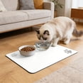 thumbnail image 4 of SIfdSeng Feeding Mat Guard Easy Clean Cat Food Bowl Placemat Tray, 4 of 6