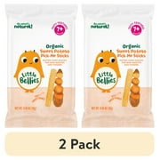 (2 pack) Little Bellies Organic Sweet Potato Pick-Me Sticks, Baby & Toddler Puff Snack, Age 7 Months, 0.56 oz