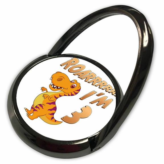 3dRose, Birthday Dinosaur Roarrrrrr I am 3 Years Old Congratulations Party, Phone Ring