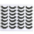 thumbnail image 6 of Lashes Volume Mink Eyelashes 14 Pairs Cateye Lash Strips Wispy Cat Eye Lashes Natural Look Short Thick Fluffy False Strip Eyelash Full Small Fake Lashes Pack Black Pestañas Postizas for Women, 6 of 6