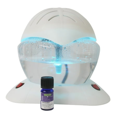 

EcoGecko Color Wheel Air Revitalizer Air Freshener Room Aromatizer Aroma and Essential Oil Diffuser with 7 Color adjustable LED Lights Plus Included Lavender Oil