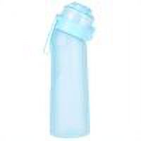 Termos para agua con sabor de 650 ml con pajita para beber más taza reutilizable de agua (azul cielo)