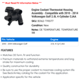 thumbnail image 2 of Engine Coolant Thermostat Housing Assembly - Compatible with 2010 - 2014 Volkswagen Golf 2.0L 4-Cylinder CJAA 2011 2012 2013, 2 of 2