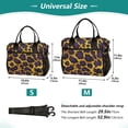 thumbnail image 4 of FORMRS Insulated Lunch Bag Unisex Large Capacity with Shoulder Strap, Purple Leopard Print, 4 of 6