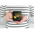 thumbnail image 2 of Feelin' Saxy Funny Novelty Pun, Black 11oz Ceramic Mug, 2 of 5