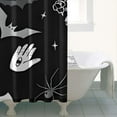 thumbnail image 5 of Gothic Shower Curtain - Dark Celestial Moon & Star Print, Mystical Cosmic Theme Bath Decor, Waterproof Polyester, 36"Wx72"L, Goth Aesthetic Gift, 5 of 5