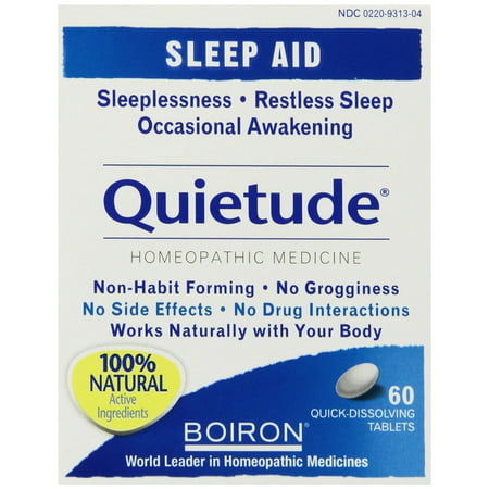 Boiron Quietude Natural Sleep Aid sleeping pills 60 Quick dissolving (Best Natural Sleeping Tablets)