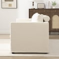 thumbnail image 5 of 82.68" Wide Extra-Large Double-Seater Sofa, Chenille Upholstered with 4 Pillows, for Bedroom, Living Room, Window Seat, Beige, 5 of 10