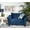 Navy Blue, variant on Roundhill Furniture Camero Pillowback Armchair, Fabric, Navy Blue