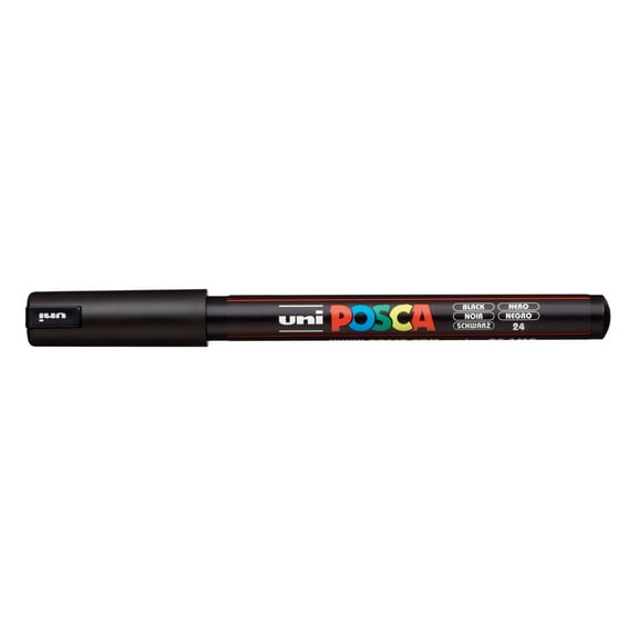 POSCA Paint Pen, PC-1MR Ultra-Fine Tip, Black