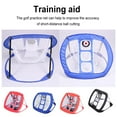 thumbnail image 2 of Filet d'Entraînement de Golf Pliable Pelouses Arrière-Cour Aide à l'Entraînement Réutilisable Ensemble de Filet d'Entraînement Extérieur Intérieur Cage de Pratique Support Tige Accessoires Golfeur Bleu, 2 of 6