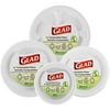 Glad Compostable Plates And Bowls For Dining Bundle | Includes Sugarcane Disposable Plates And Disposable Sugarcane Bowls | Bulk Eco Friendly Paper Plates For Dining, Microwavable And Freezer Safe