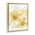 thumbnail image 4 of Stupell Industries Yellow Brushed Flowers Botanical & Floral Painting Gold Floater Framed Art Print Wall Art, 17 x 21, 4 of 10