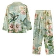 thumbnail image 7 of SEANATIVE Floral Hummingbird Button Up Pajamas for Women Size XL Soft Lounge Pants Jogger Outfits Plus Size 2 Piece Womens Button Down Pajamas Sets Comfy Loungewear Pjs Sets, 7 of 7