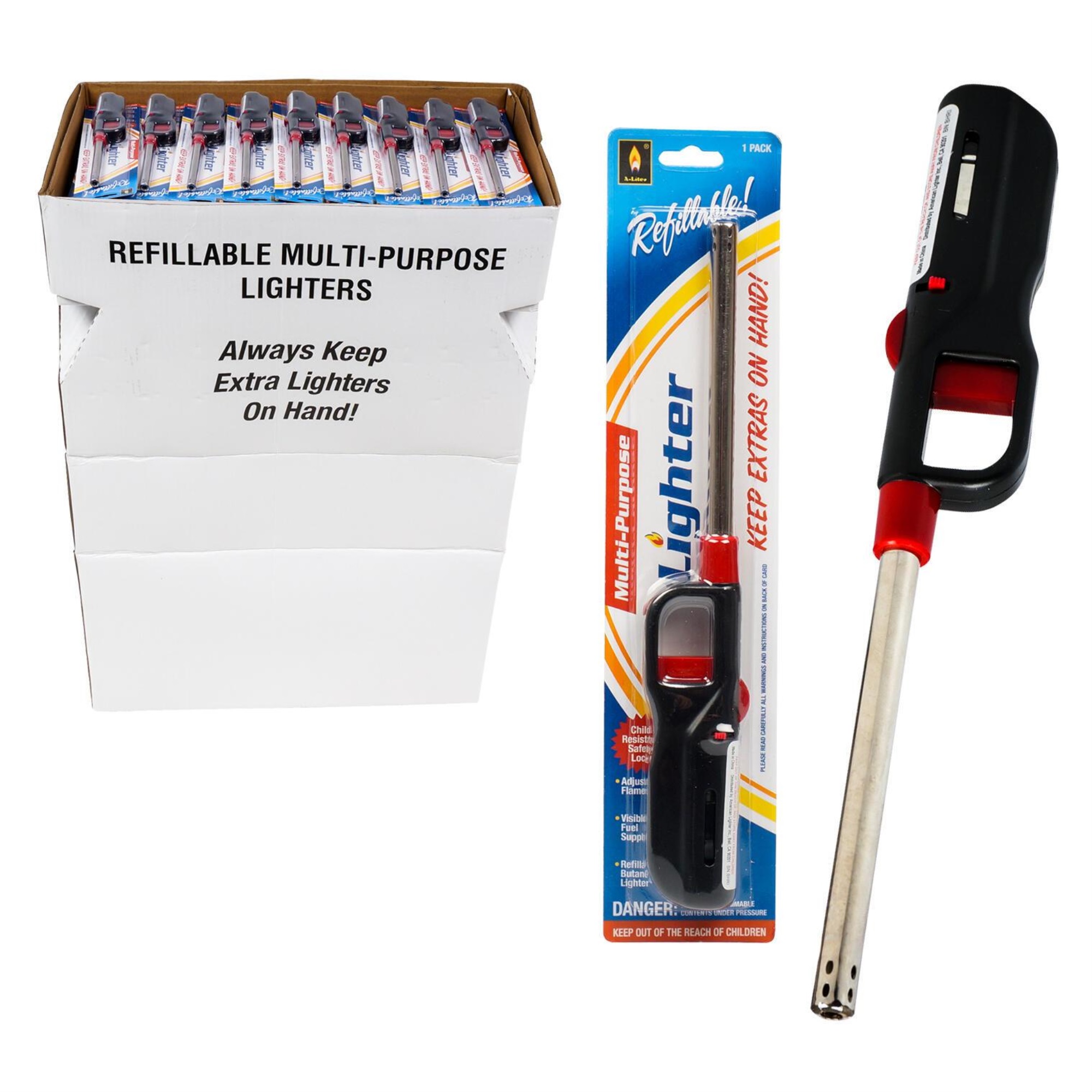 Refillable Multi Purpose Lighter 10 Refillable Multi Purpose Lighter 10