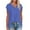 Blue, variant on ZQGJB Women's Cap Sleeve Shirts Casual Summer V Neck Tunic Tops Loose Tshirts Side Slit Workout Tees Shirt Loose Lightweight Comfy Cami Tank Tops Khaki S