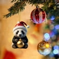 thumbnail image 4 of Christmas Tree Ornaments Festive Hanging Decorations Acrylic Xmas Tree Hanging Ornaments for Holiday Decorations, 4 of 5