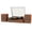 Brown, variant on TANLANIN Bluetooth Belt-Drive Record Player with External Speakers, 3-Speed Turntable with Auto Stop, AUX & RCA Output, White
