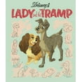 thumbnail image 2 of Girl's Lady and the Tramp Retro Movie Cover  Graphic Tee Mint Small, 2 of 4