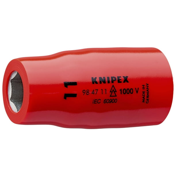 KNIPEX 98 47 11 Dado hexagonal para tornillos Con acoplador cuadrado interno 1/2" 54 mm