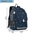 thumbnail image 2 of FORMRS Unisex School Backpack 17" Student Travel Bag with Laptop Compartment, Christmas Whimsy, 2 of 7