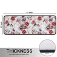 thumbnail image 5 of Kitchen Rugs Sets Of 2,Pioneer Flower Floral Print Pattern Anti Fatigue Kitchen Mat Rugs Non Slip Washable,Decorative Kitchen Floor Mats for Kitchen,Sink,Laundry,17"x47"+17"x47", 5 of 5