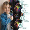 thumbnail image 3 of Blackout Kids Curtains,Colorful Headphones Games Black Pattern Childrens Insulated Curtains Set Of 2,Bedroom Essentials,Toddler Room Decor 42"x54", 3 of 5