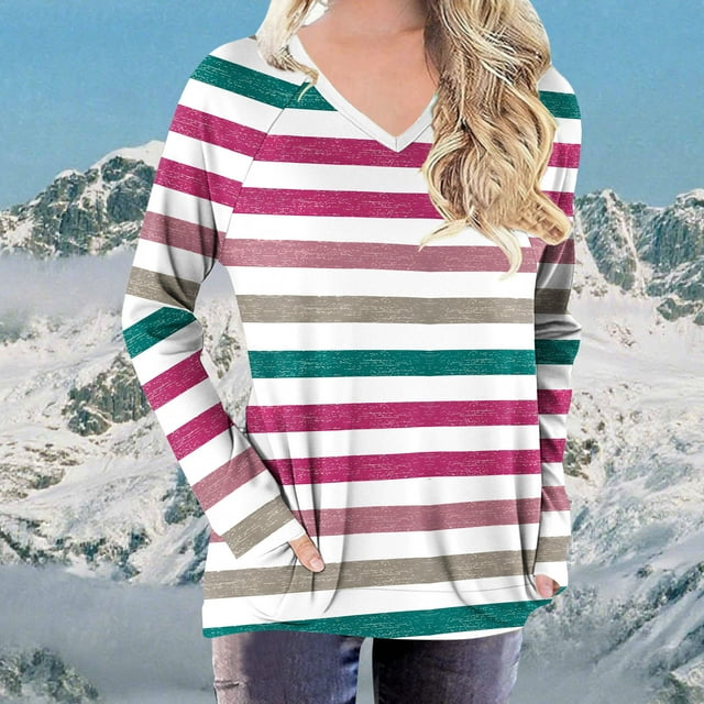 ZMFXJPE Chemisier Robe d'Automne pour Femmes Hauts pour Femmes Chemises à Manches Longues pour Femmes Chemises Habillées pour Femmes Décontracté Mode pour Femmes (Rose Vif,m)