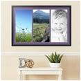 thumbnail image 2 of ArtToFrames Collage Photo Picture Frame with 3 - 12x24 Openings, Framed in Black with Grape and Black Mats (CDM-3926-65), 2 of 8