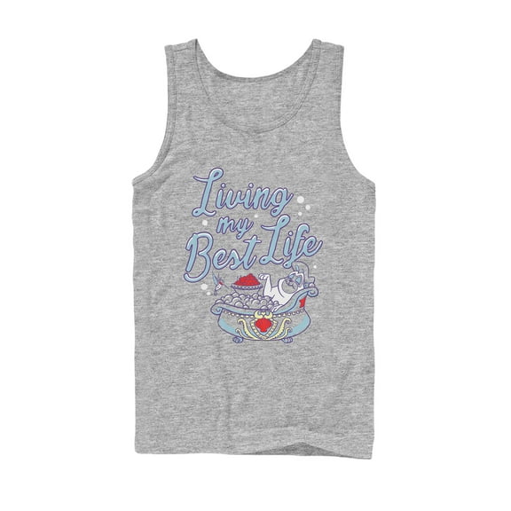 Men's Pocahontas Percy Living Best Life  Tank Top Athletic Heather Small