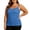 Blue-tanks, variant on Plus Size Women Padded Cami Tank Tops, Adjustable Spaghetti Strap Camisole with Built-In Bra Pads, Sleeveless Casual Summer Tees, XS-5XL