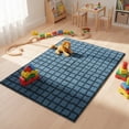 thumbnail image 5 of Mainstays Kids Washable Blue Grid Tufted Area Rug, 3 ft x 5 ft, 5 of 9