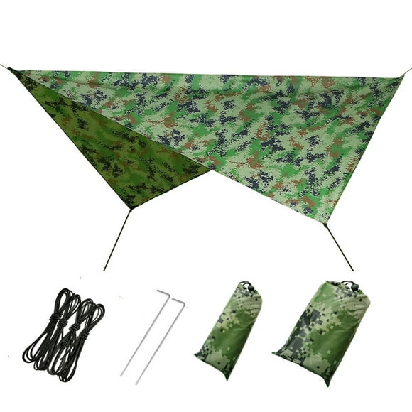 Waterproof Tent Tarp Hammock Tarp Lightweight and Compact Rain Cover Sun Protection for Outdoor Camping Tent