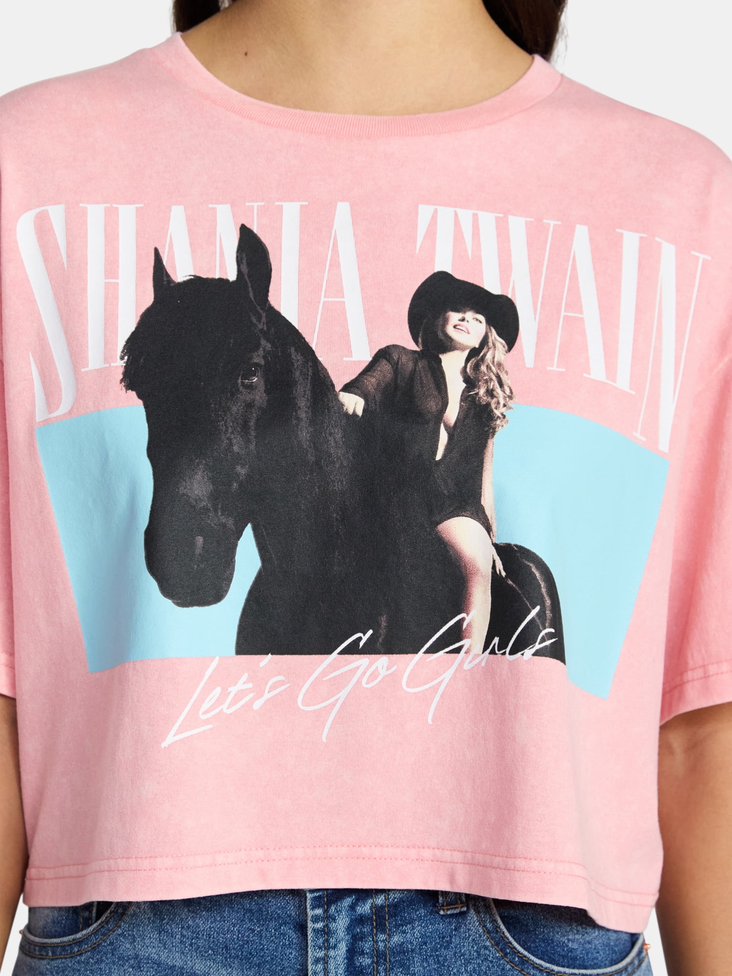 Shania Twain Women's Skimmer Tee with Short Sleeves, XXS-4X