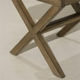 thumbnail image 4 of Bowery Hill Wood Driftwood Vanity Stool Rectangular Swivel 18.5" Unassembled, 4 of 5