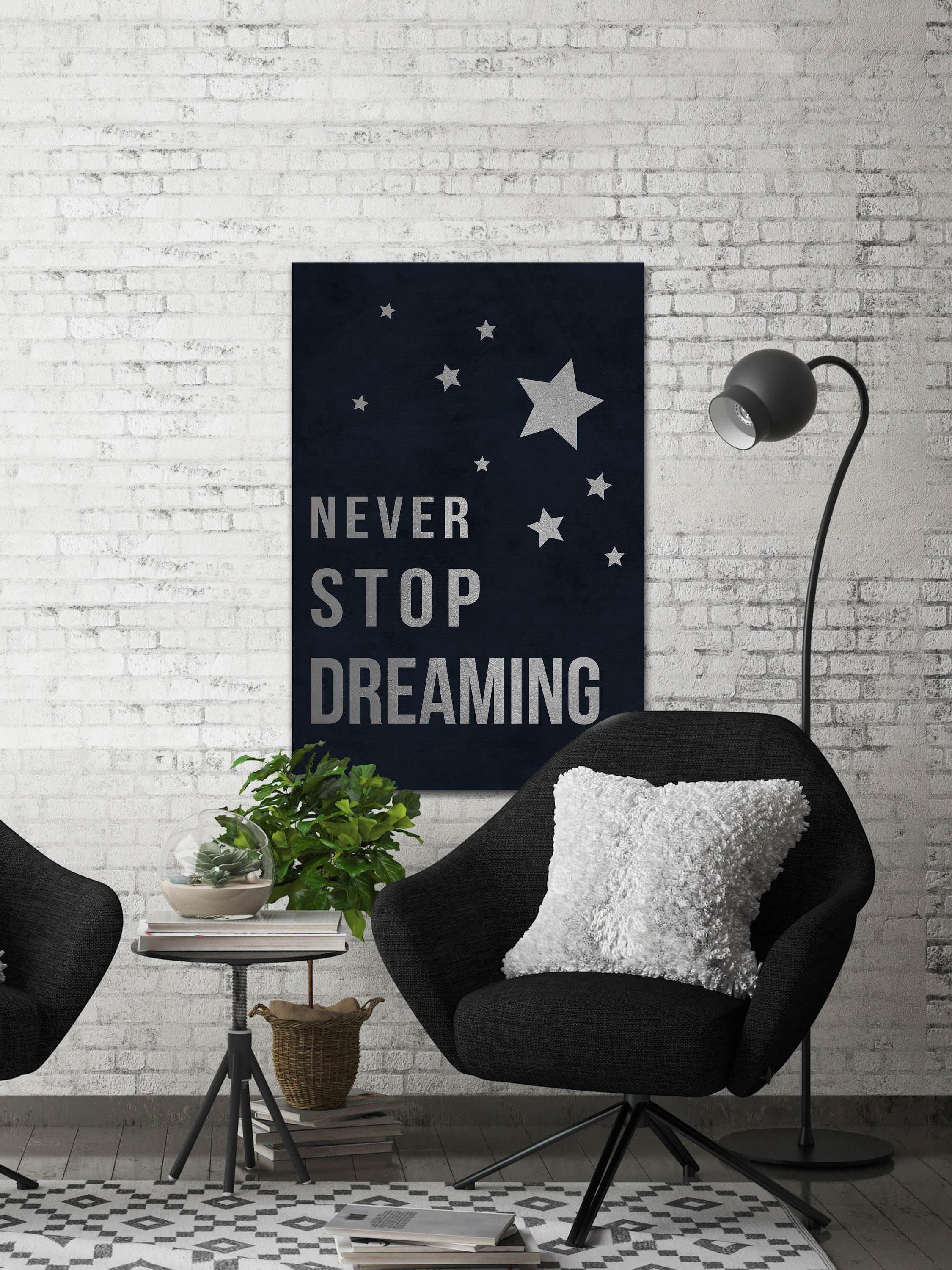 Never Stop Dreaming II Painting Print on Wrapped Canvas