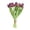 Dark Purple, variant on 7 Stems Realistic Artificial Tulips Bouquet, Lifelike Tulip Flowers for Home Decor, Wedding, Party, Valentine's Day (Size/Colour as Pictured)