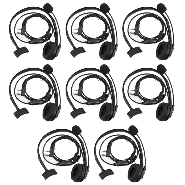 8X 2-Pines Auriculares TK220 Aplicable A Jianwu UV-5R -888S H777 Intercomunicador C9009