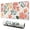 Pink Flowers, variant on Pink Flowers with a Pink Background desk Mouse Padwaterproof,rubber multispandexno Slip MousepadsDesk Pad for Office Home Game 31.5x15.7inches