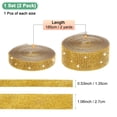 thumbnail image 3 of Uxcell 2-Roll Crystal Rhinestone Ribbon,0.5/1.1 Inch x 2 Yards for DIY Necklace[Spray Gold], 3 of 6