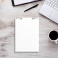 thumbnail image 5 of WFDC Top Spiral Notebook 8.3x5.6 Steno Notebook Top Spiral Notebook 60 Pages Top Bound Spiral Notebook Cover Inner Pocket,Spiral Notebook for Work Office Gift,A5 - Grid Paper - White, 5 of 5