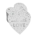 thumbnail image 1 of Inkdotpot 50 Pack Real Silver Foil Paper Tag Made With Love Wedding Favor Hang Tag, 1 of 6