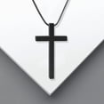thumbnail image 5 of Cross Necklace for Men, Stainless Steel Cross Pendant Necklace for Men Women, 16-24 Inches Chain Cross Necklace, 5 of 8