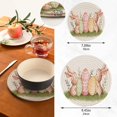 thumbnail image 2 of SKYSONIC Watercolor Easter Rabbit Trivet Round Hot Pads, Set of 2 Bunny Meadow Eggs Pot Holder Heat Resistant Trivets Cotton Thread Weave Mats for Kitchen Counter Hot Dishes Pot Teapot Table Decor, 2 of 7