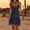 Navy, variant on Oplxuo Women's Spaghetti Strap Linen Mini Dress, Cute Layered Slit Hem Summer Sleeveless Bohemian Vacation Beach Dresses