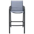 thumbnail image 2 of vidaXL Chaises de Bar de Jardin 2 Pcs Gris Textilène, 2 of 5