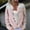 Pink, variant on SYMOID Womens Acrylic Cardigan - Pink Open-Front with Blue-White Pattern, Loose Fit, Size Inclusive (S-XXXXXL) for Casual/Autumn Wear,Size L