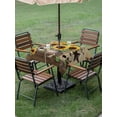 thumbnail image 3 of Outdoor Tablecloth with Umbrella Hole and Zipper, Farmhouse Sunflowers Square Table Cloth 60x60 Inch Waterproof Tablecloth, Western Star Vintage Sparrows Picnic Table Cover for Patio Camping, 3 of 7