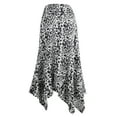 thumbnail image 3 of Doublju Women's Flowy Handkerchief Hemline Midi Skirt (Plus Size Available), 3 of 4